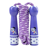 Toddler Jump Rope Wear Resistant Cotton Cord Length Adjustable Soft Skipping Rope With Smooth Handles For Kids Boys Girls