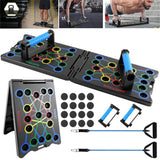 Push Up Board with Handles and Ropes 24-in-1 Multi-Function Home Gym Equipment for Chest, Shoulder & Triceps Workout Strength