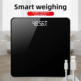 Bluetooth Smart Weight Scale - Precise Intelligent Digital Wireless Weight Scale. USB Rechargeable Smart Bathroom Scale Forhands