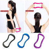 pink Yoga Circle Pilates Stretch Ring Home Women Fitness Equipment Fascia Massage Body Workout Exercise Resistance Support Tool