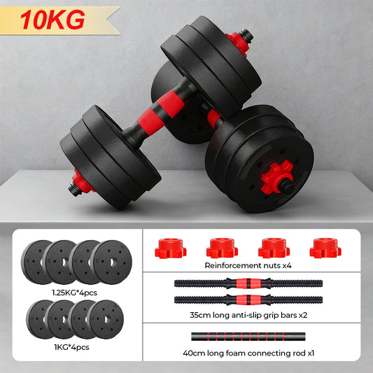 25kg Adjustable Dumbbell Set Sand-Filled Home Gym Equipment for Building Arm Strength And Muscle