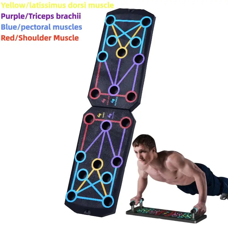 New 1Set Multifunctional Thicken Push Up Board Fitness Muscle Home Gym Push Up 20 Holes Push Up Stand.