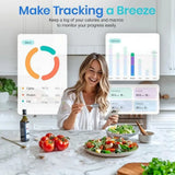 Stainless Steel Smart Nutrition Food Scale Free App with 19 Nutrients Tracking Nutritional Calculator Nutritional Tracker Scale