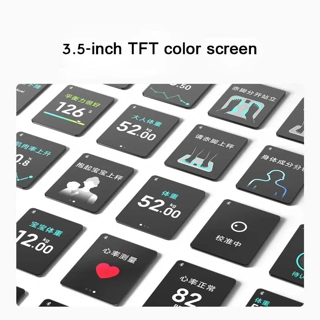 New Mijia Body Fat Scale S400 Pro 3.5in TFT Color Screen Bluetooth5.1 Smart Home Body Composition Scale Work with Mijia APP