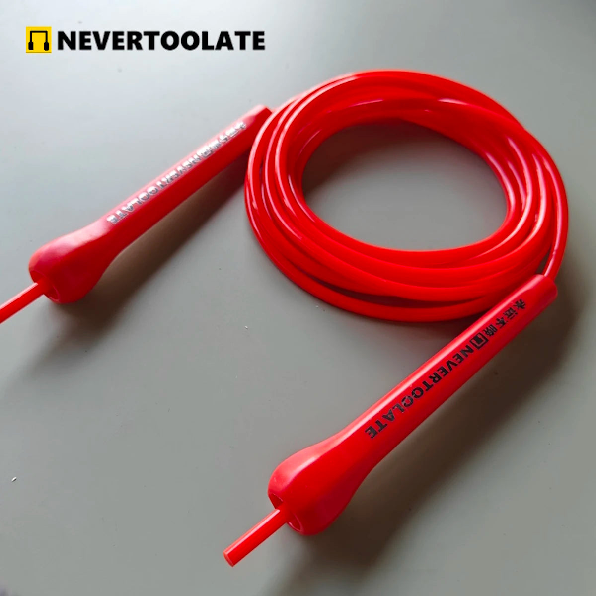 NEVERTOOLATE TPU PVC 10.5FT 3.2m x 5mm PVC  speed double under skip rope jump tricks fitness crossfit CROSSFIT LONG
