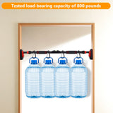 Door Horizontal Bars 90-120cm Adjustable Pull Up Bars Weight Bearing 400kg Non Perforated Indoor Wall Horizontal Bar with Locking Mechanism Upper Body Workout Bar for Home Gym Fitness