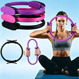 Pilates Ring Elastic Yoga Fitness Circle Home Gym Resistance Exercise Tool for Women Yoga Pilates Ring YJQ01