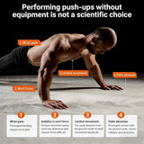 S-shaped Push-Up Rack with Non-Slip Foam Handles, Steel Frame, Home Fitness Equipment,Designed for Chest and Upper Body Training