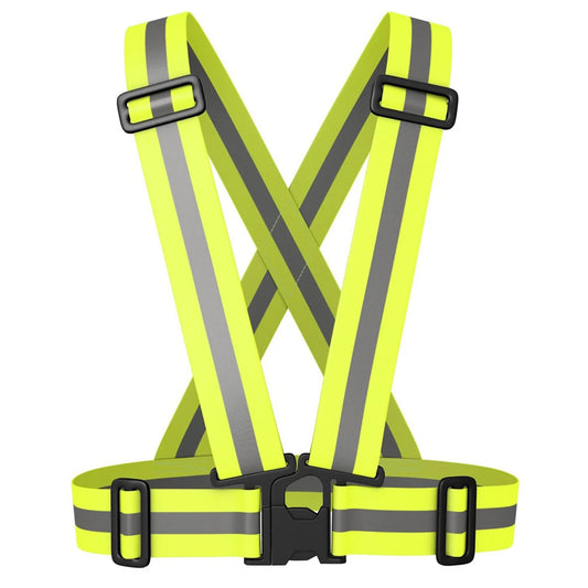 Highlight Reflective Straps Night Work Security Running Cycling Safety Reflective Vest High Visibility Reflective Safety Jacket
