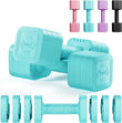 Dripex Adjustable Dumbbells Weight Set 2.5kg 5kg 10kg Dumbbell Pair 4-in-1 Weight Dumbbells Set Women Men with Non-Slip Handle