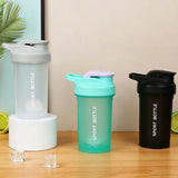 Portable 300ml Protein Powder Shaker Bottle Mixing Cup with Scale LeakProof Water Bottle for Gym Outdoor Fitness Training Sport