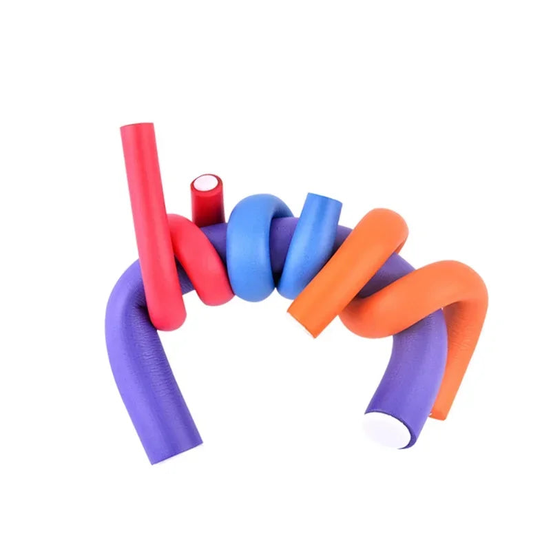 10pcs Foam Heatless Curling Rod Soft  Bendy Twist Curls Tool Sponge Hair Curlers Rollers DIY Hair Styling Tools Set Random Color