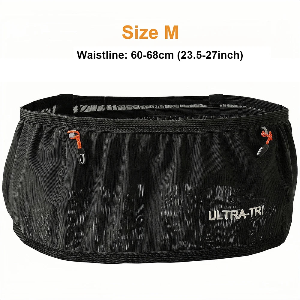 ULTRA-TRI Marathon Race Belt Bag Outdoor Sports Hydration Trail Running Jogging Cycling High Elastic Waist Bag