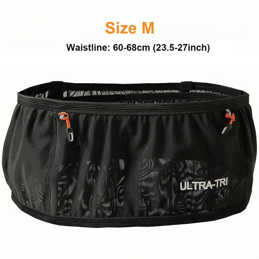 ULTRA-TRI Marathon Race Belt Bag Outdoor Sports Hydration Trail Running Jogging Cycling High Elastic Waist Bag