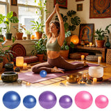 Yoga Ball 5.9 & 9.8 Inch PVC Balance Core Trainer Anti-Burst Pilates Fitness Ball For Home Gym Office Yoga Dance Meditation