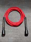 6mm thick PVC jump rope 140 gram 80A with core thread vinyl cord rope 15.5cm long handle NEVERTOOLATE  hitt exercise fitness