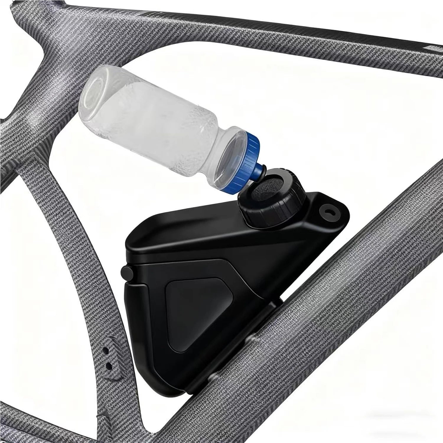 Fc35 F1 Bicycle Water Bottle, Hands-Free Frame Mounted Hydration System with Refill Port Integrated bento Box Water Cage