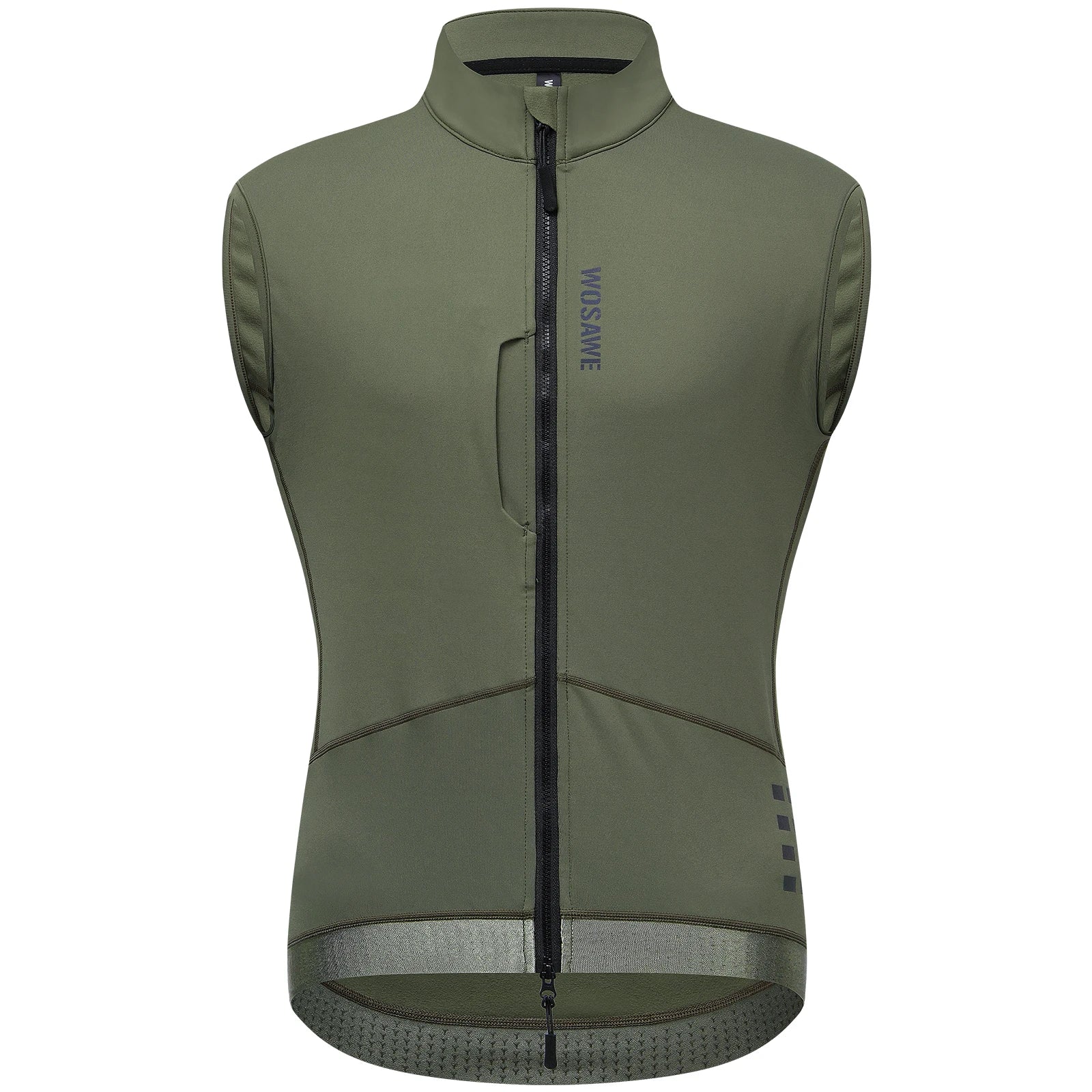 WOSAWE Multi-Pocket Men's Motorcycle Vest Sleeve-Less Jacket Motorcycle Rider Vest Reflective Warm Motorcycle Off Road Vest