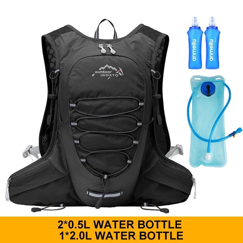 12L Cycling Hydration Vest Running Backpack Lightweight Riding Vest Pack Backpack Running Camping Bag Mountaineering Equipment