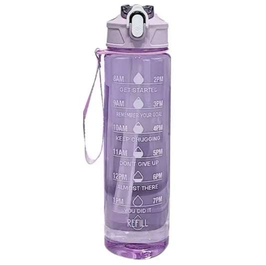 750-900ML Large Capacity Sports Water Bottle Leak Proof Colorful Plastic Cup Drinking Outdoor Travel Portable Gym Fitness Jugs