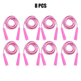 2/4/8/16Pcs Cotton Rubber Skipping Rope For Fitness Elementary School Cloth Braided Rope Fitness Student School Exercise