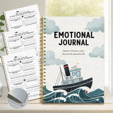EMOTIONAL JOURNAL --Adult Mental Health Planner,Wellness Workbook,Therapy Worksheet,Anxiety Management,Self Care Tracker