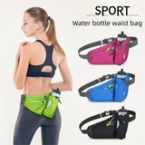 Sports Waist Bag With Water Bottle Holder Waterproof Running Phone Belt Bag For Men Women Outdoor Gym Cycling Hiking Fanny Pack