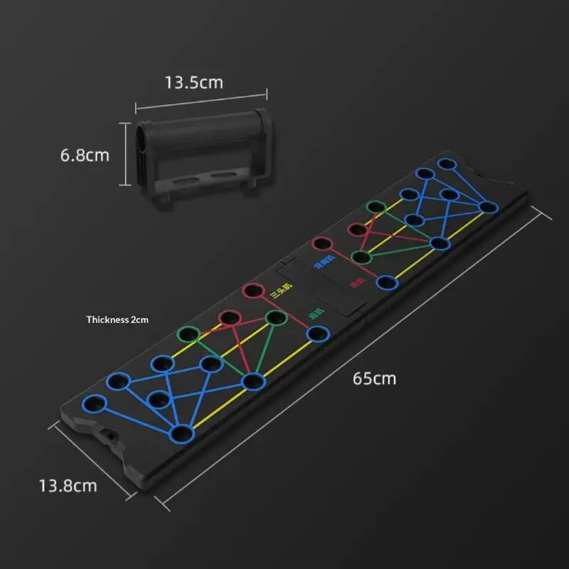 Hot！NEW 1Set Multifunctional Thicken Push Up Board Fitness Muscle Home Gym Push Up 24 Holes Push Up Stand