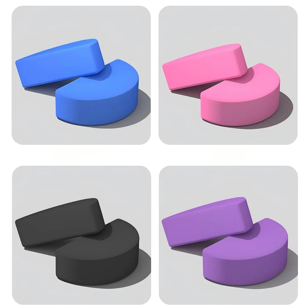Half Round Yoga Block,Stretching Half Moon Balance Block AntiSlip for Workout Foot Core Strength Indoor Sports Training Home Gym