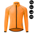 WOSAWE Men's Cycling Windbreaker Ultralight Reflective Windproof Jacket Men MTB Road Bike Wind Coat Long Sleeve Bicycle Clothing