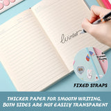 A5 Business with PU Notebook, Student Notebook, 200 Pages, Handcrafted Bookbook, Handcrafted Bookbook, Comes with Memo Paper