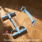 2PCS Multi-Functional Four-Tube Pedal Tensioner Yoga Elastic Band 6 Ropes Resistance Bands Pilates Strap Removable Yoga