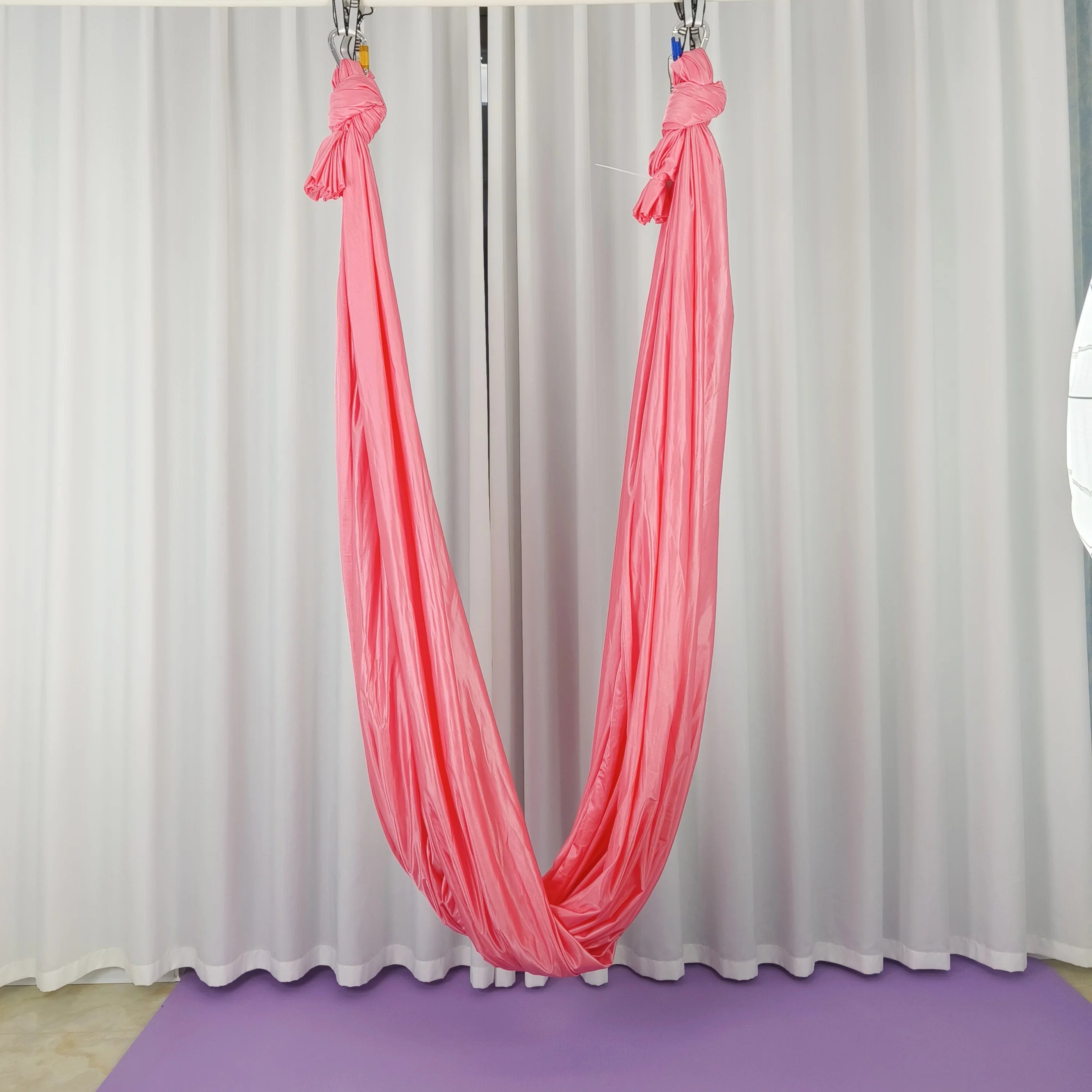 Elastic stretch fabric, 5m yoga hammock, flying swing，Aerial Yoga Hammock Multifunction Anti-gravity Yoga Belts for yoga traini