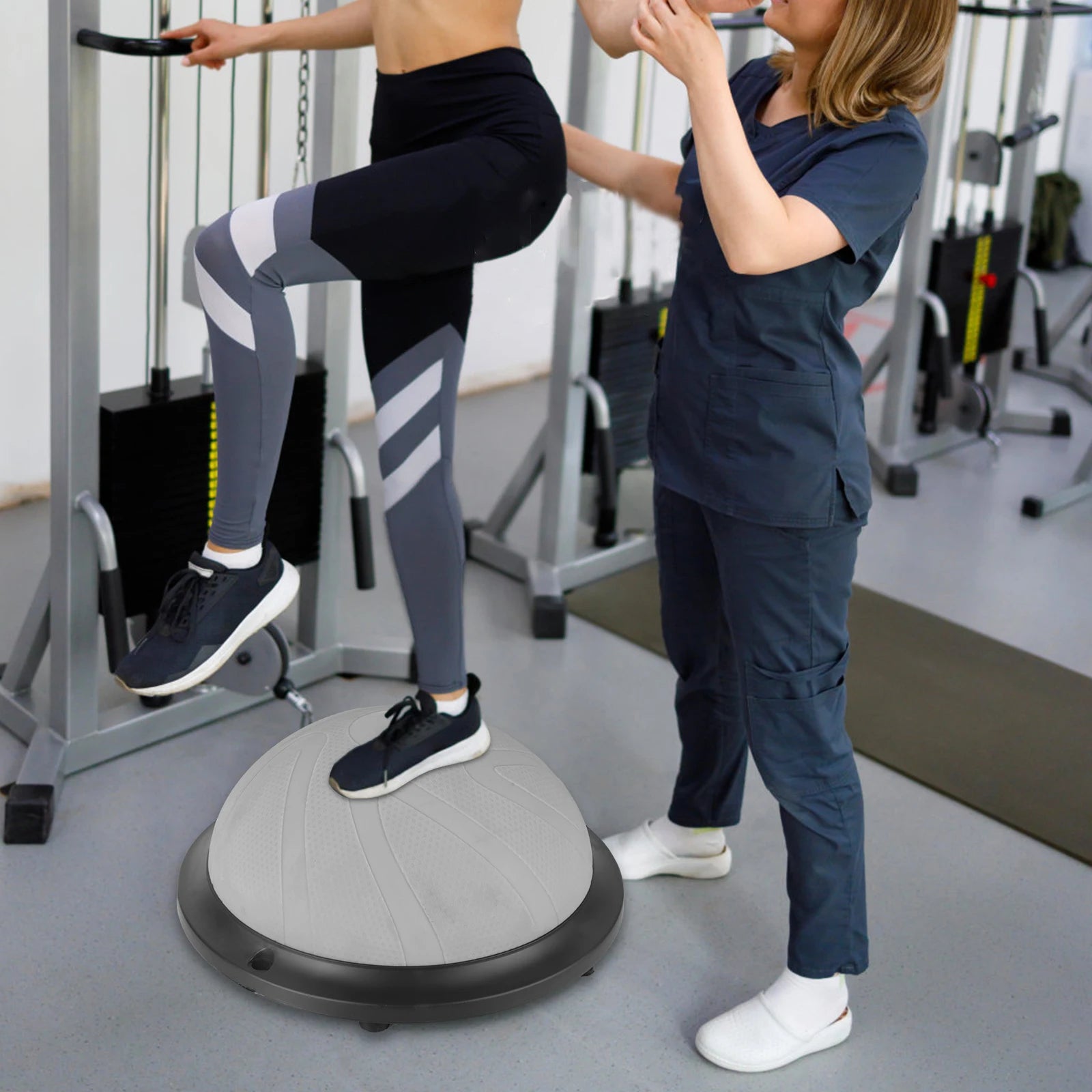 Yoga Ball Wave Speed Ball Half Round Yoga Ball Balance Ball Fitness Gymnastics Core Balance Indoor Training Balance Board