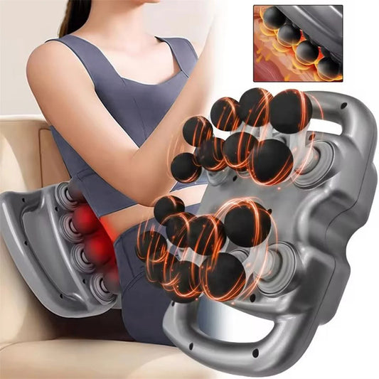 16 Heads Fascia Massage Gun，Adjustable High Frequency Vibration Electric Massager For Muscle Relaxation And Relieve Fatigue