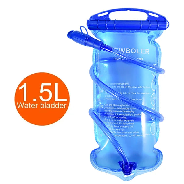 NEWBOLER NEW Water Reservoir Water Bladder Hydration Pack Storage Bag BPA Free 1.5L 2L 3L Running Hydration Vest Backpack