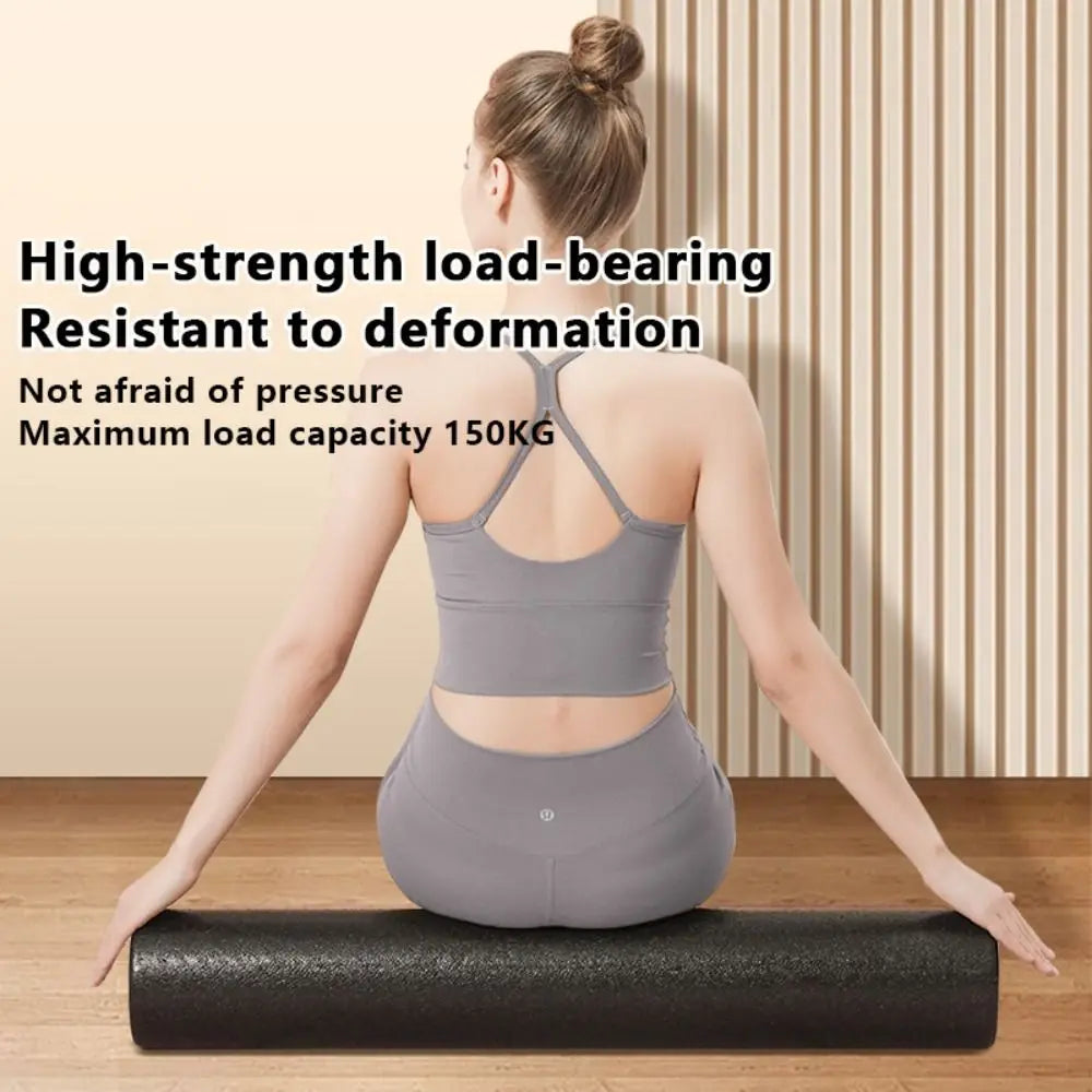 High-Density Foam EPP Yoga Foam Roller Black Portable Solid Foam Roller Solid Foam Shaft Message Roller Body Exercises