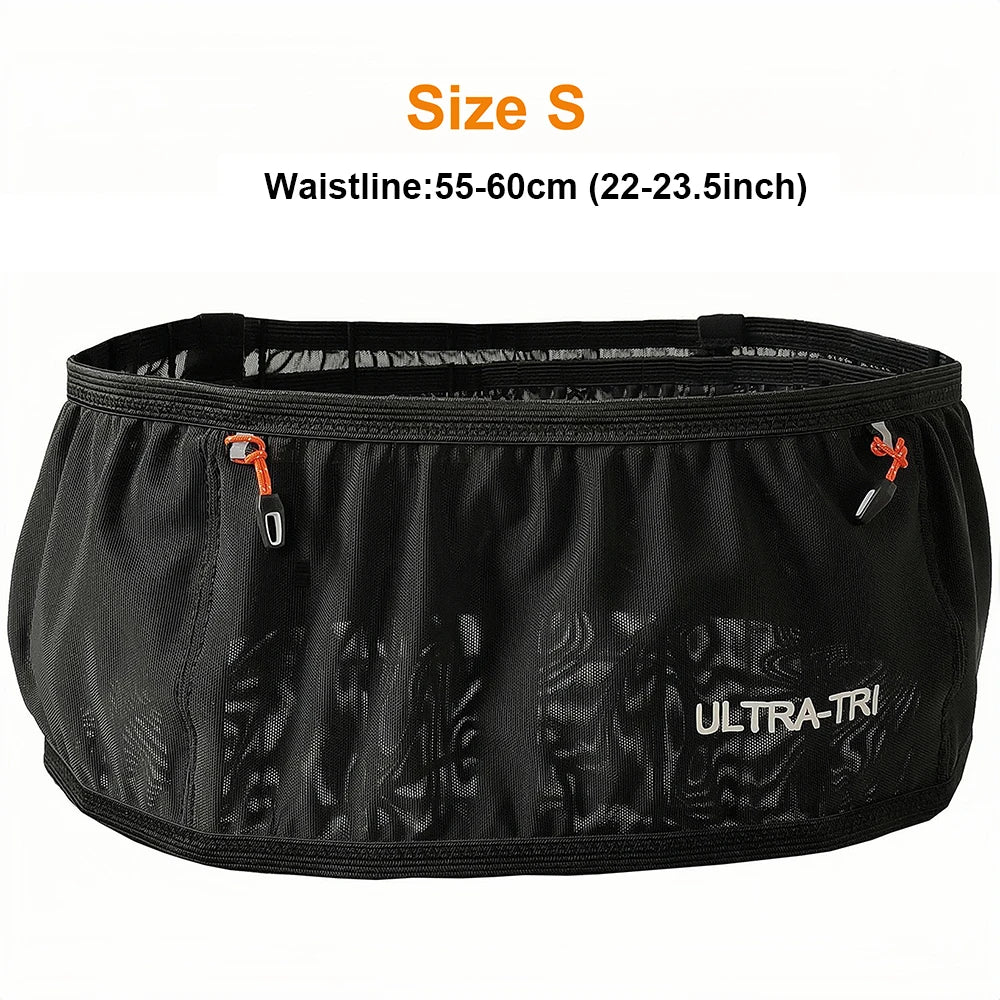 ULTRA-TRI Marathon Race Belt Bag Outdoor Sports Hydration Trail Running Jogging Cycling High Elastic Waist Bag
