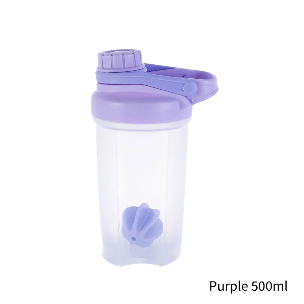 500ml/700ml Portable Water Bottle For Drink Plastic Leak Proof Sports Bottles Protein Shaker Water Bottle Drinkware BPA FREE