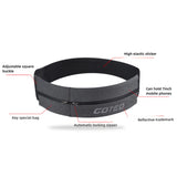 Reflective Elastic Waistband Sport Bag Double Zipper Pocket Running Gym Yoga Waist Belt Pack Phone Waist Wallet Bag