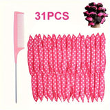 Flexible No Heat Hair Curlers: Night Sleep Foam Overnight Sleeping Hair Rollers for Women-DIY Sponge Hair Styling Rollers Tools