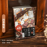 Pocket Notebook Cartoon Cat Japanese Style Notepad Portable Planner Journal Diary Kawaii Stationery School Supplies