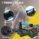 DayPlus Push-up Board Set Portable Multifunctional Push-up Bar Foldable Fitness Equipment For Chest Abdomen Arms/Back Training