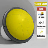 47cm/58cm Yoga Balance Ball Strong Half Home Gym Fitness Ball Explosion-Proof Pilates Fitball Wave Speed Ball