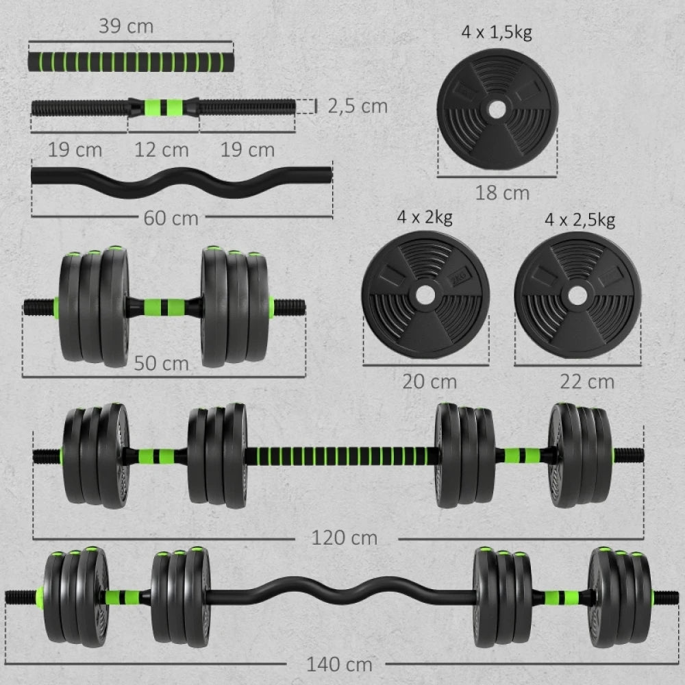 Gym Equipment Adjustable Dumbbell Set 25 kg Weights Set Dumbbells Barbell Dumbbells Set for Strength Training