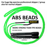 NEVERTOOLATE X ROPE 7mm  hard beads jump skipping rope beaded skip rope Professional competition usage  2.9 meter long handle