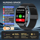 New ECG Smart Watch Men Women, Health Diagnosis, Organ Monitoring, Body Analysis, Blood Pressure, Blood Oxygen, Blood Fat, Uric Acid, Temperature Monitor, Bluetooth Call, Waterproof Fitness Tracker, Sports Smartwatch