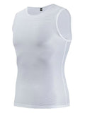 Cycling Base Layer Reflective Underwear White Jersey Sport Vest Men Undershirt Quick Dry Elastici Road Bike