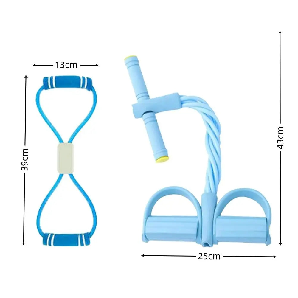 New 6-Tube Resistance Bands Set with Foam Sport At Home Yoga Elastic Band Shoulder Opening TPE Yoga Pedal Puller for Abdomen Arm
