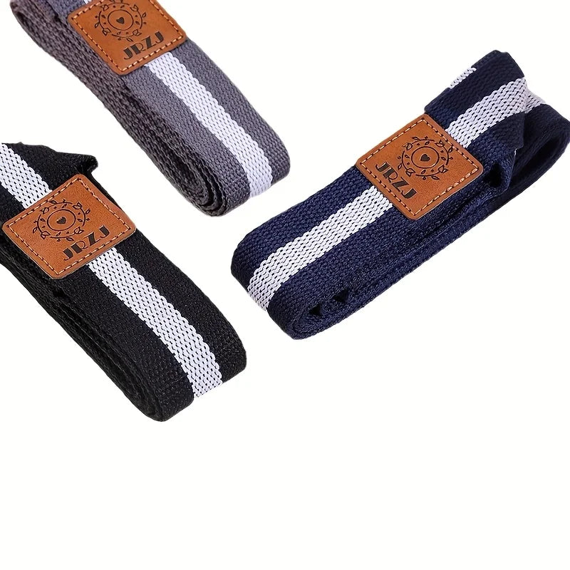 Multifunctional Yoga Mat Leather Label Strap - Yoga and Pilates Stretch Strap, Perfect for Fitness and Training
